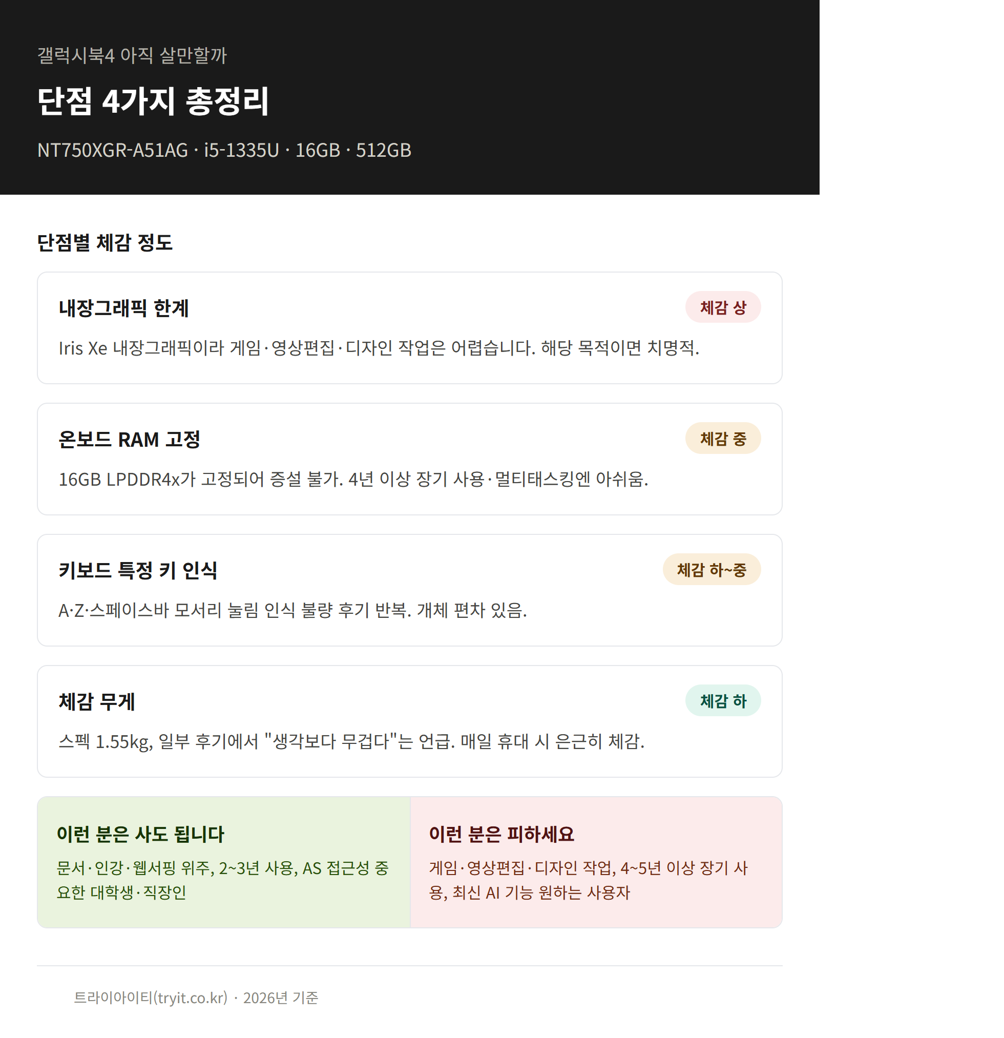갤럭시북4 아직 살만할까 비교 인포그래픽