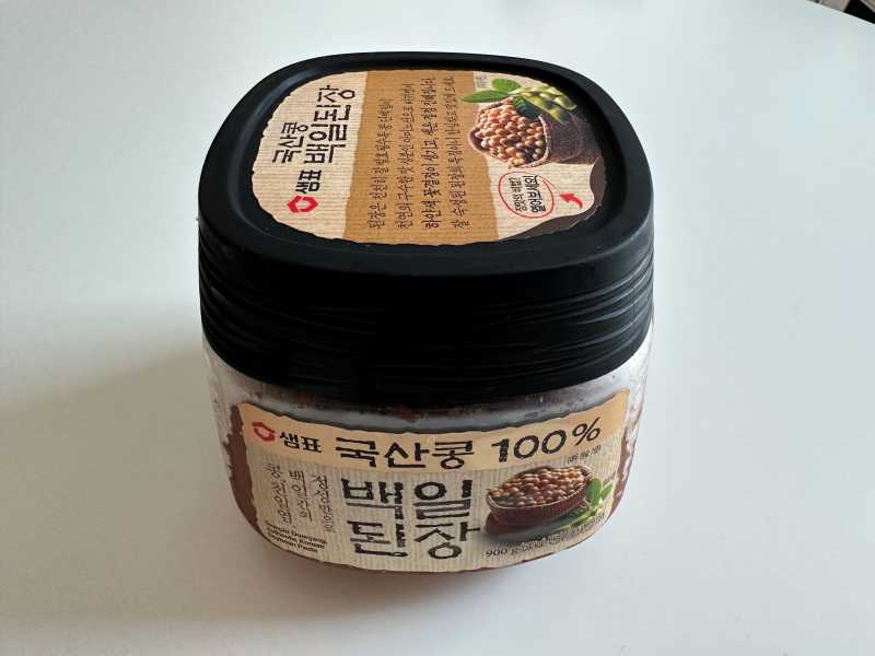 백일된장 케이스 모습